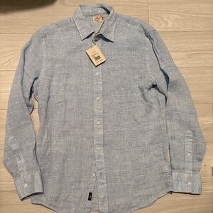 Laguna Linen Shirt - Light Blue Melange - LIGHT BLUE MELANGE / S
